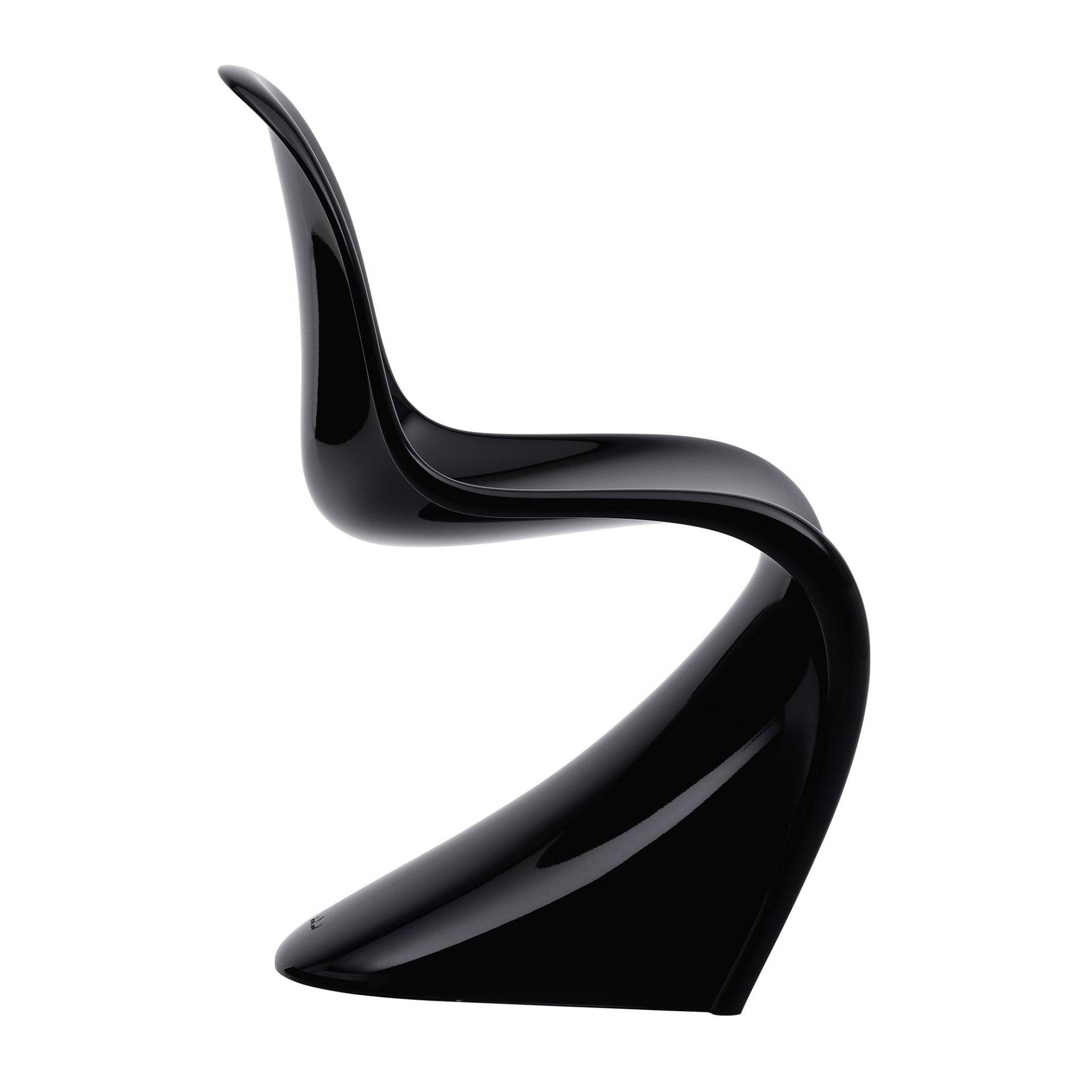 Vitra - Panton Chair Classic - schwarz/glänzend/BxHxT 50x83x60cm von Vitra