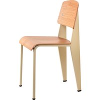 Vitra - Prouvé Standard Stuhl, Eiche natur / ecru (Filzgleiter) von Vitra