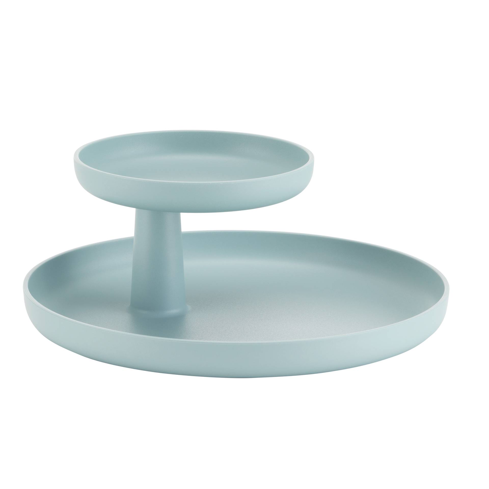 Vitra - Rotary Tray Tablett Ø30cm - eisgrau/oberes Tablett Ø 17cm drehbar von Vitra