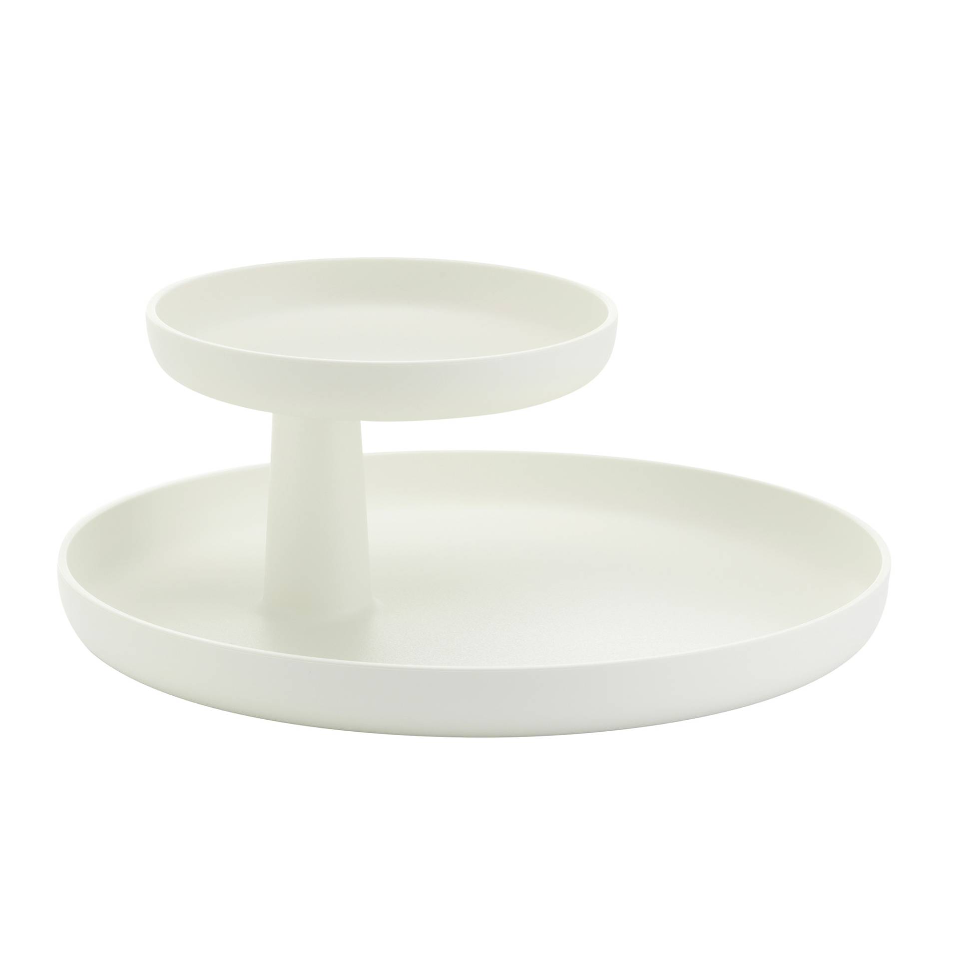 Vitra - Rotary Tray Tablett Ø30cm - weiß/oberes Tablett Ø 17cm drehbar von Vitra