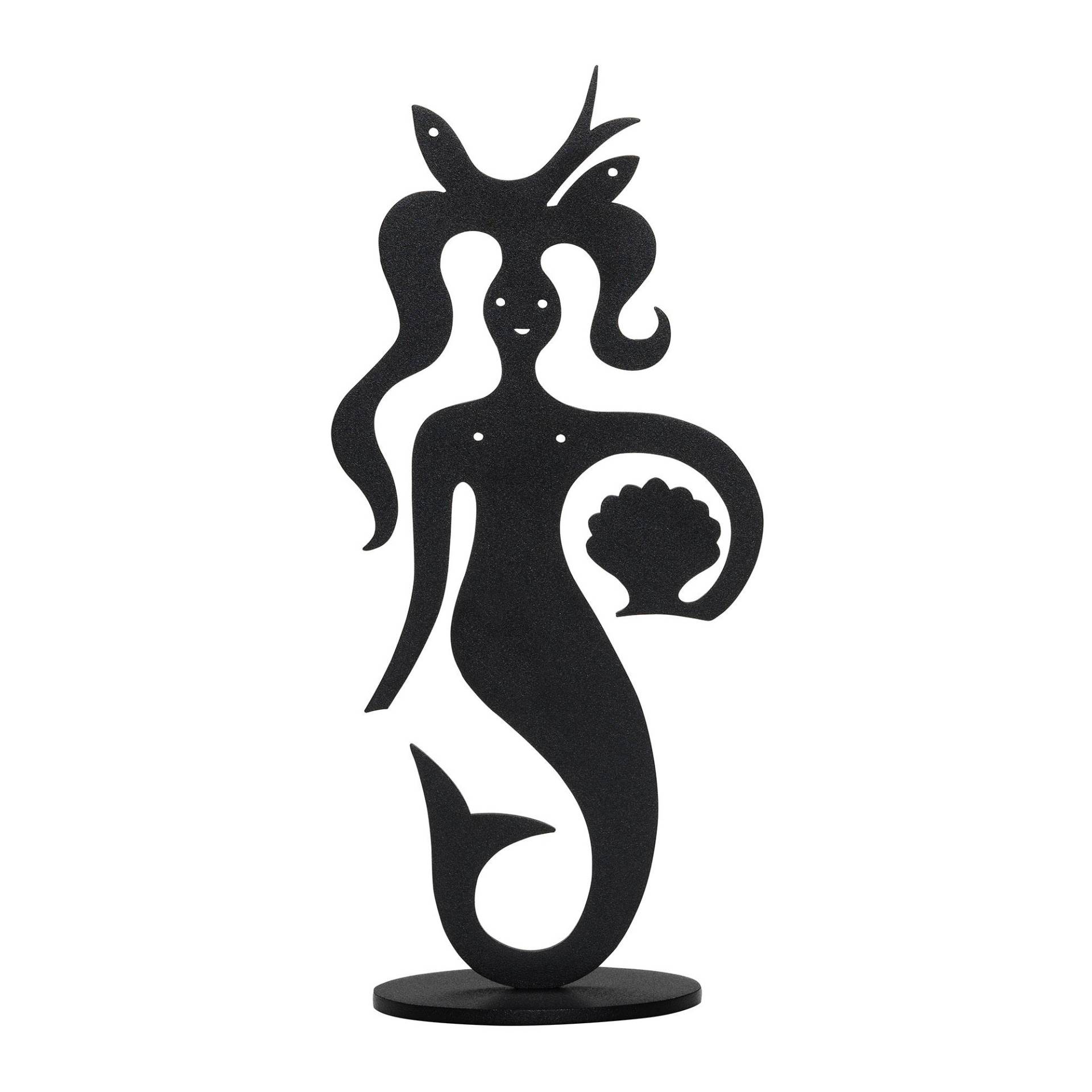 Vitra - Silhouettes Mermaid Tischdekoration - schwarz/pulverbeschichtet/BxHxT 12,9x27,9x5,8cm von Vitra