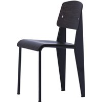 Vitra - Prouvé Standard Stuhl, Eiche dunkel / tiefschwarz (Filzgleiter) von Vitra
