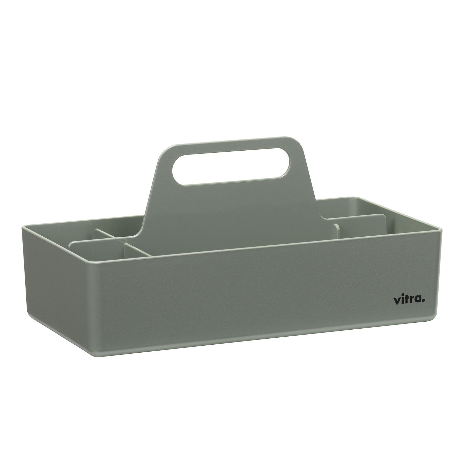 Vitra - Toolbox RE Aufbewahrungsbox - moosgrau/recyceltes ABS/LxBxH 32,7x16,7x15,6cm von Vitra