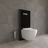 Vitrus Stand-Spülkasten für Wand-WCs schwarz/aluminium gebürstet (770-5761-01) - Vitra von Vitra