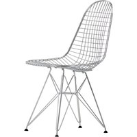 Vitra - Wire Chair DKR (H 43 cm), verchromt / ohne Bezug, Filzgleiter (basic dark) von Vitra