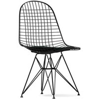 Vitra - Wire Chair DKR-5 - schwarz - 66 nero Leder - Sitzhöhe 43 cm von Vitra