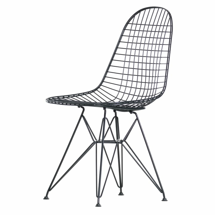 Vitra Wire Chair Dkr Stuhl Küchenstuhl Metall Basic Dark Ohne Bezug Filzgleiter B-Ware Vitra Wire Chair Dkr Stuhl Küchenstuhl Metall Basic Dark Ohne Bezug Filzgleiter B-Ware von Vitra