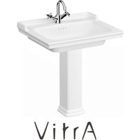 Vitra - valarte Waschtisch 65 cm mit Langsäule, weiß von Vitra