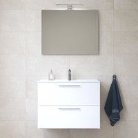 Weiß lackierter Badezimmerschrank 80 cm MIASET80B weiß - weiß von Vitra