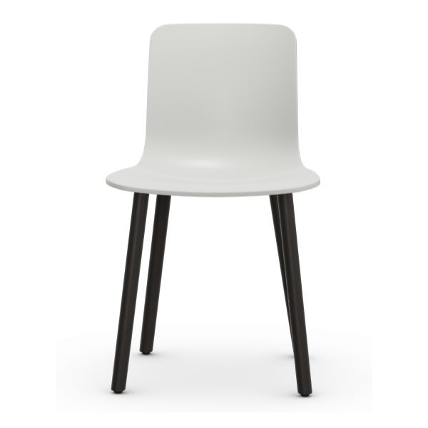 Weiße Hal Tube Stuhl mit Eichenbeinen, Vitra von Vitra
