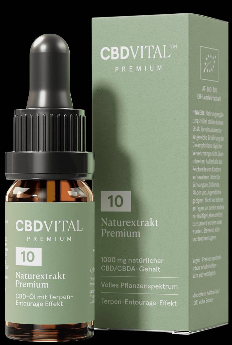 CBD VITAL Naturextrakt Premium Öl 10 % von Vitrasan