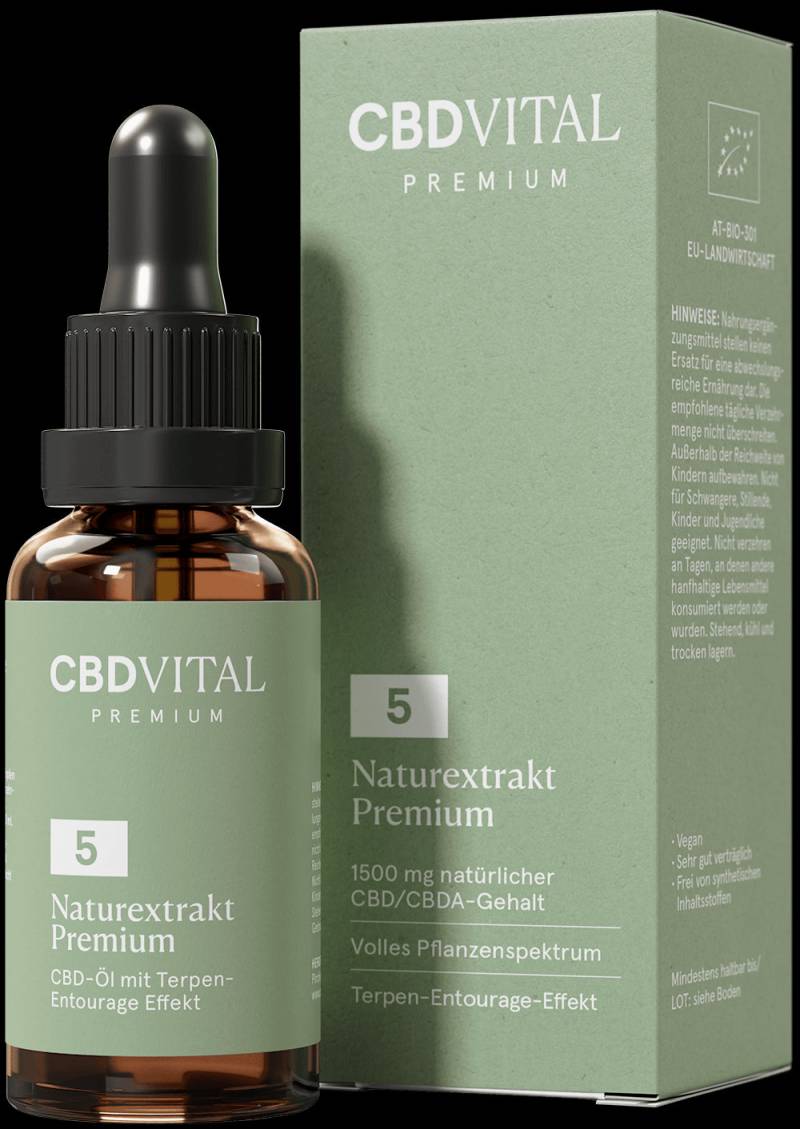 CBD VITAL Naturextrakt Premium Öl 5 % von Vitrasan