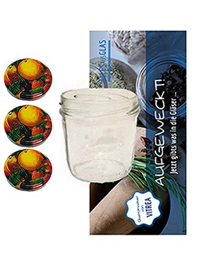 Vitrea 100er Set Sturzgläser 230 ml Marmeladengläser Einmachgläser Einweckgläser To 82 FRUCHT Dekor Vitrea 100er Set Sturzgläser 230 ml Marmeladengläser Einmachgläser Einweckgläser To 82 FRUCHT Dekor von Vitrea