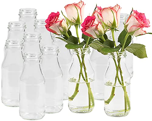 15 Stück Runde Mini Vasen Typ 263 Glasfläschchen kleine Dekoflaschen Flasche Väschen Vase Glasflaschen Blumenvase (15 Stück) von Vitrea