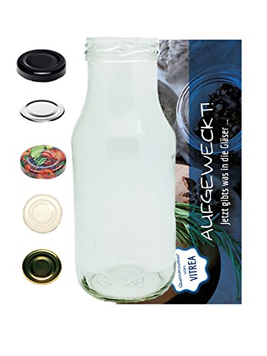 60 Saftflaschen Milchflaschen Essigflaschen Ölflaschen zum selbst Abfüllen Einmachgläser 263 ml To 43 Weiß Vitrea 60 Saftflaschen Milchflaschen Essigflaschen Ölflaschen zum selbst Abfüllen Einmachgläser 263 ml To 43 Weiß Vitrea von Vitrea