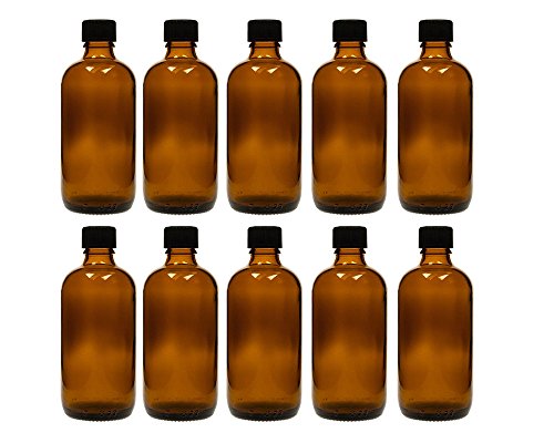 Vitrea 50 x 100 ml Tropfflasche Glasflaschen mit Tropfeinsatz | Farbe Braunglas | Füllmenge: 100 ml | Apothekerflasche | Dosierung von Flüssigkeiten E-Liquids (50 Stück) von Vitrea