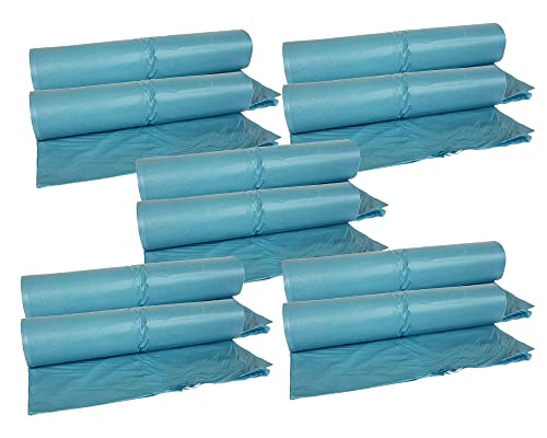 hocz 120 Liter Müllsack | 1 Rolle | 25 Stück | extra reißfest | Typ 900 Blau | Wandstärke 40 μ | Blau Abfall-Säcke XXL Abfallbeutel | LDPE | Müllbeutel Müllsacke (1 Rolle) von Vitrea