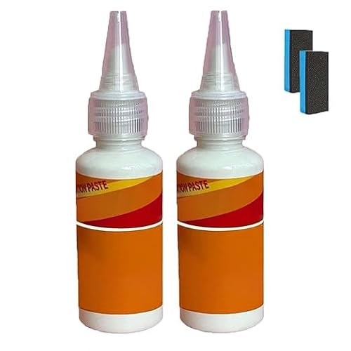 60ml Chrome & Metal Polish Cream with Sponge, New Hardware Polishing Paste,Metal Polish Cream Chrome, Hardware Refurbishment and Repair Paste, Hardware Cleaning Rust Removal Care (2) von Vitrywei