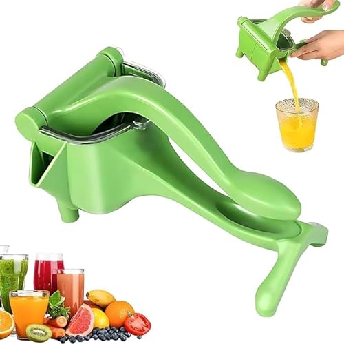 Cubiccredit Manual Juice Squeezer,2025 New Heavy Duty Juice squeezer Handheld,Ergonomic Grip, Handheld Juicer Squeezer, Easy to Use, Efficient Extraction of Citrus,and Other Fruits (Green) von Vitrywei