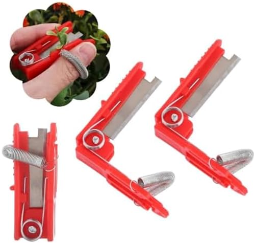 Multifunctional Gardening Thump Knife,Gardening Thumb Knife,Multi Function Thumb Fruit Picking Device,Garden Finger Pinchers Garden Thumb Cutte (3 pcs) von Vitrywei