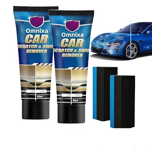 Omnixa Scratch Remover,Omnixa Car Scratch Remover for Deep Scratches,Car Scratch & Swirl Remover,Restore Luster, Long-Lasting Protective Layer, Suitable for All Painted Surfaces (2 pcs) von Vitrywei