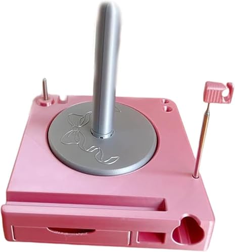 Shiny Portable Multi-Functional Yarn Spool Box, Rotating Pendulum Yarn Ball Dispenser Stand, Upgraded Yarn Holder for Knitting and Crocheting, Yarn Spinner as Gift for Knitting Lovers (Bright Pink) von Vitrywei
