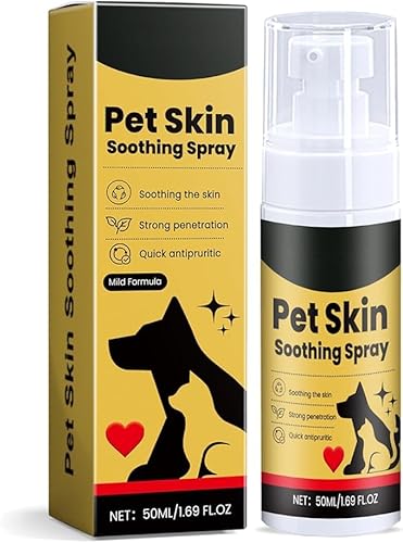 Vitrywei Pet Skin Treatment Spray,Dogs Skin Repair Spray,Spray for Dogs,Itch Relief Sprays,Nature Soothing Solution for Itchy Skin,Helps Alleviate Allergies Dry Itchy Skin (1 pcs) von Vitrywei