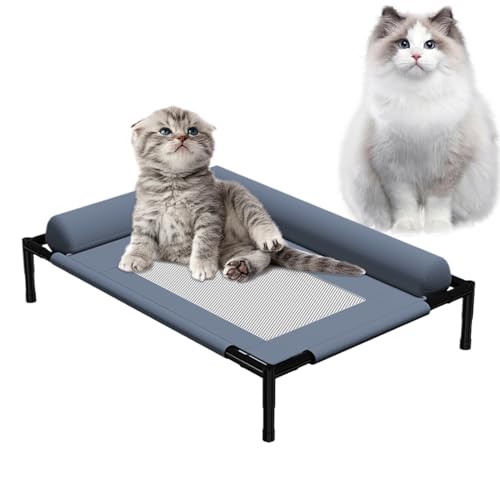 Angehobene Haustierbett - Tragbares Kühlgnauton, Waschbarer Tierliege | Belüftete Hundehammockel, Leichte Sommerschlafplattform, Langlebiger Welpensofa, Innenruhestand, Gartenterrasse Im Freien F F Angehobene Haustierbett - Tragbares Kühlgnauton, Waschbarer Tierliege | Belüftete Hundehammockel, Leichte Sommerschlafplattform, Langlebiger Welpensofa, Innenruhestand, Gartenterrasse Im Freien F F von Vitsrisea