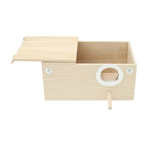 Bird House - Hölzerne Zuchtschutz, Käfignestkammer, Barschhütte | Papageienschlüpfschachtel, Finkenei In Der Wohnung, Accessoire In Kanarienvögel, Lovebird -Holz - Für Conure Cockatiel -Pa von Vitsrisea