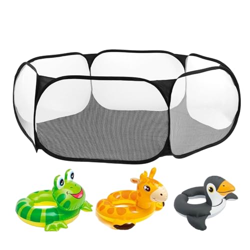 Brillenorganisator - Faltbare Netzspeicherkiste, Zusammenklappbarer Patio -Zahnradhalter | Pool Float Korb, Rack Außenbehälter, Schwimmzubehör Tasche Hinterhof Behälter, Strandspielzeugspeiche von Vitsrisea