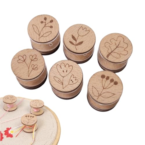 Fadenspulen - 6x Magnetes Zahnseidespeichersystem, Einstellbarer Fadenorganisator | Kordentwicklungsinhaber Für Kreuzstich-, Tragbares Tool Für Das Flossmanagement Für Stick-, Näh- Und Handwerksprojek von Vitsrisea