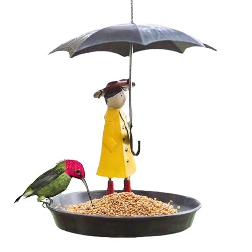 Hängen Sie Vogelfutterhäuse Für Outdoors - Hinterhof -Vogelfutterleiter, Künstlerische Rasenskulptur | Dekorative Regenschirmmädchen -Figur, Hängende Vogelsamenhalterin Für Gartenterrasse, Balkon, Gar Hängen Sie Vogelfutterhäuse Für Outdoors - Hinterhof -Vogelfutterleiter, Künstlerische Rasenskulptur | Dekorative Regenschirmmädchen -Figur, Hängende Vogelsamenhalterin Für Gartenterrasse, Balkon, Gar von Vitsrisea