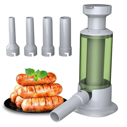 Hausgemachter Wursthersteller - Vertikaler Wurstgehäuse Stuff, Tragbarer Fleischrohrinjektor | Manuelle Lebensmittelwurstfüllermaschine, Küchenverarbeitungswerkzeug, Fleischlader Für -Füllung Und von Vitsrisea