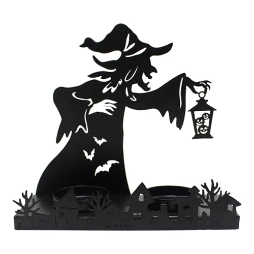 Hexen -Tee -Lichthalter - Gotische Hexenschattenkerze, Rustikale Dekorative Laterne | Halloween -Party -Requisite, Hexe Mit Lampenverzierung Für Weihnachten, Veranstaltungen, Spukhäuser Und Urlaubstis von Vitsrisea