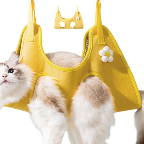 Katzenpflege -Hängematte - Haustiersuspensionshalter, Animal Nagel Clip Sling | Gemütlicher Rückhaltesackbeutel, Pflegeassistent Lift Wiege, Katzenhundtrimmungsausrüstung Für Die Reinigung Von Eigenhe von Vitsrisea