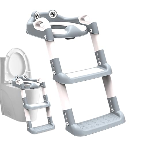 Kids Potty Training Toilettenleiter - 20.87x12.99in, Faltbare Toilettensitz Mit Stufenhocker, Verstellbarer Töpfchenstuhl Für Kinder, Sicheres Badezimmertrainingswerkzeug | Kleinkindfreundliches Desig von Vitsrisea