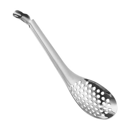 Molekular Sphärifikationslöffel - Edelstahlsieb, Präzisions -geschlitzte Design | Gold- Oder Silber -Bar -Werkzeug, Feine Mesh -Kelle Für Kaviar, Suppe, Saucen, Eintöpfe Und Kulinarische Präsentation von Vitsrisea