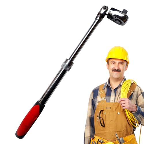 Ratchet Mit Langem Griff - Hoher Kohlenstoffstahl 8,07 Zoll Bis 20,2 Zoll Ausleitbar, Zwei Wege Kombinationsköpfe, 72 Zahnradschlüssel, Automobilreparaturwerkzeug, Garage Depot -Zubehör, Mechanische W von Vitsrisea