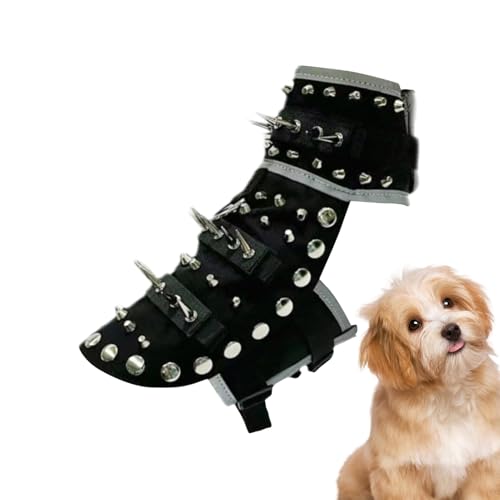 Spiked Dog Vest - Stanglebiger Wasserdichtem Schutzhund, Geschirr Reflektierender Anti -Coyote -Spikes | Verstellbare Tierpanzerung Im Freien Für Camping, Wandern, Tägliche Spaziergänge Und Sichere Er Spiked Dog Vest - Stanglebiger Wasserdichtem Schutzhund, Geschirr Reflektierender Anti -Coyote -Spikes | Verstellbare Tierpanzerung Im Freien Für Camping, Wandern, Tägliche Spaziergänge Und Sichere Er von Vitsrisea