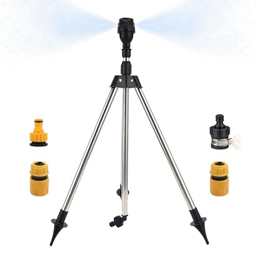 Stativsprinkler - Gartenschlauchsprinkler, Ausziehbares Hohes Stativsprühgerät | Multi -Winkel -Bewässerungssystem, Weite Fläche Rotierender Sprinkler, Langstrecken -Rasenwassergeräte Für Outdoor Crop von Vitsrisea