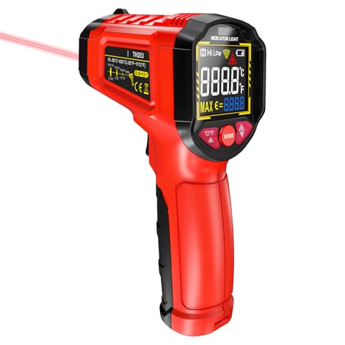 Temperaturmesser Der Handheld -Oberflächen - Kontaktlose LCD -Thermometer -Pistole, Remote Electronic Tool | Tragbare Thermische Detektorsonde, Schnellpyrometer -Sensor Digital Reader Device Industria Temperaturmesser Der Handheld -Oberflächen - Kontaktlose LCD -Thermometer -Pistole, Remote Electronic Tool | Tragbare Thermische Detektorsonde, Schnellpyrometer -Sensor Digital Reader Device Industria von Vitsrisea