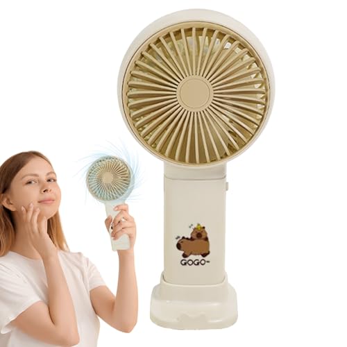 Tragbarer Handheld -Lüfter - Capybara Electric USB Lufterkühler, Wiederaufladbare Leise Batteriebetriebene Lüfter | Compact Travel Cooling Gadget, Leichter Persönlicher Lüfter Für Innennutzung, Tragbarer Handheld -Lüfter - Capybara Electric USB Lufterkühler, Wiederaufladbare Leise Batteriebetriebene Lüfter | Compact Travel Cooling Gadget, Leichter Persönlicher Lüfter Für Innennutzung, von Vitsrisea