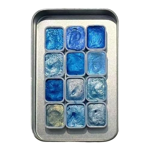 Vitsrisea Aquarellfarbe mit Pailletten | Interaktives Kreativ-Set 12 Farben | Tragbares Set für Anfänger und – Geburtstag, Schule oder kreative Freizeit | ideal für den Unterricht zu Hause Vitsrisea Aquarellfarbe mit Pailletten | Interaktives Kreativ-Set 12 Farben | Tragbares Set für Anfänger und – Geburtstag, Schule oder kreative Freizeit | ideal für den Unterricht zu Hause von Vitsrisea