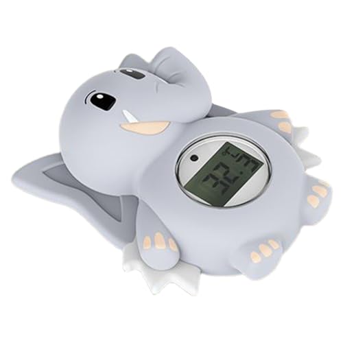 Vitsrisea Badewannentemperatur Baby,Elefant Digitales Badezimmer Thermometer - LED Display Temperaturmesser für Babys Bad Kleinkinder Zuhause Duschen Schwimmen von Vitsrisea