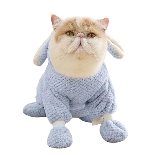 Vlies Hunderobe - Weiche -Wickelfußgurt Reißverschluss, Schnell Trockener Welpentuchmantel | Gemütliches Katzenbekleidungs -Outfit Für Kleine Tiere, Zubehör Zum Geburtstag Jubiläumsge von Vitsrisea