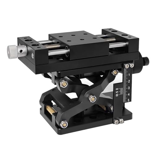 Vituord Labor-Hebebühne, Manuelle XZ-Achsen-Linearbühne, 60 Mm Hochpräzise Gleit-Hebebühne, Tragkraft 10 Kg, Mit Maßstab, Für Optische Gerätemikroskope von Vituord