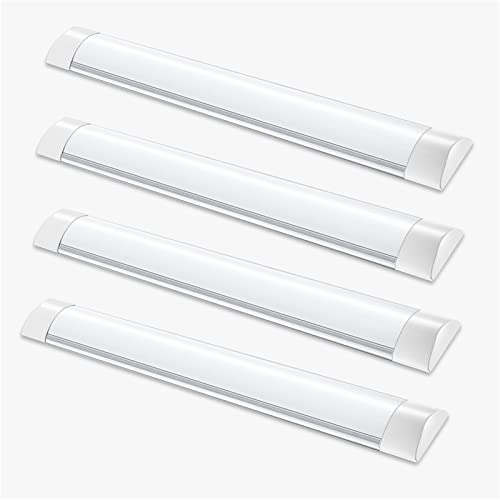 4 Pack 3 Farbtemperatur geändert Led Feuchtraumleuchte, 60CM 36W LED Röhre 3200k 4500k 6000k Warmweiß Neutral Kaltweiß kann nacheinander gewechselt werden Werkstattlampe Lampe Werkstatt Büro Lager von Viugreum