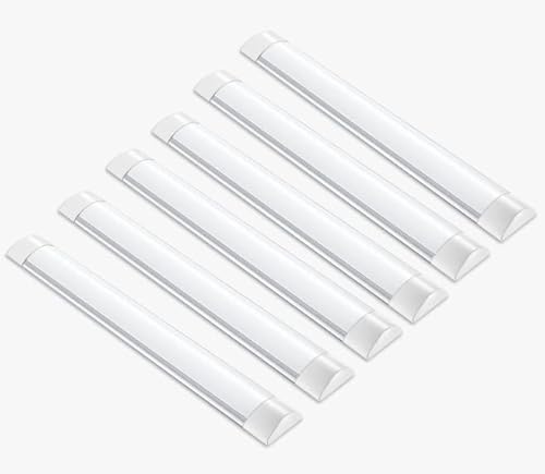 6 Pack 3 Farbtemperatur geändert Led Feuchtraumleuchte,120CM 54W LED Röhre 3200k 4500k 6000k Warmweiß Neutral Kaltweiß kann nacheinander gewechselt werden Werkstattlampe Lampe Werkstatt Büro Lager von Viugreum