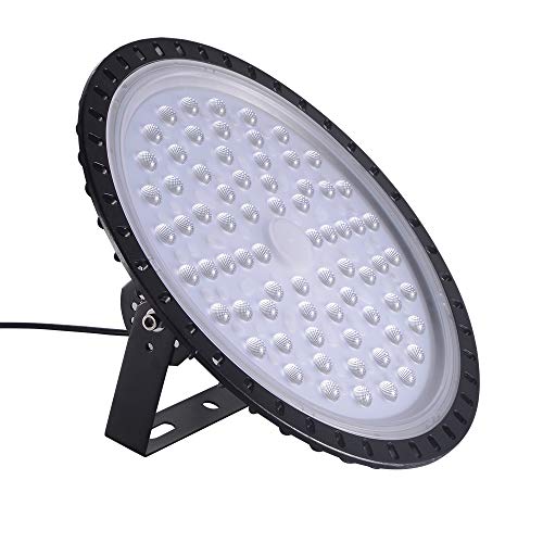 Viugreum Led Hallenstrahler, 300W UFO LED, 6000K-6500K Kaltweiß 120°Abstrahlwinkel Industrielampe 30000LM LED High Bay Licht IP65 SMD2835 288 Leds für Hallenbeleuchtung Werkstattbeleuchtung von Viugreum