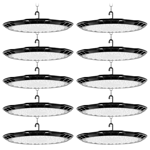 Viugreum 10PCS 500W Led Hallenstrahler, 6500K Kaltweiß UFO LED, IP65 Wasserdichte Hallenbeleuchtung Werkstattbeleuchtung, 120° Abstrahlwinkel Industrielampe, Werkstatt Deckenleuchte Werkstattleuchte Viugreum 10PCS 500W Led Hallenstrahler, 6500K Kaltweiß UFO LED, IP65 Wasserdichte Hallenbeleuchtung Werkstattbeleuchtung, 120° Abstrahlwinkel Industrielampe, Werkstatt Deckenleuchte Werkstattleuchte von Viugreum